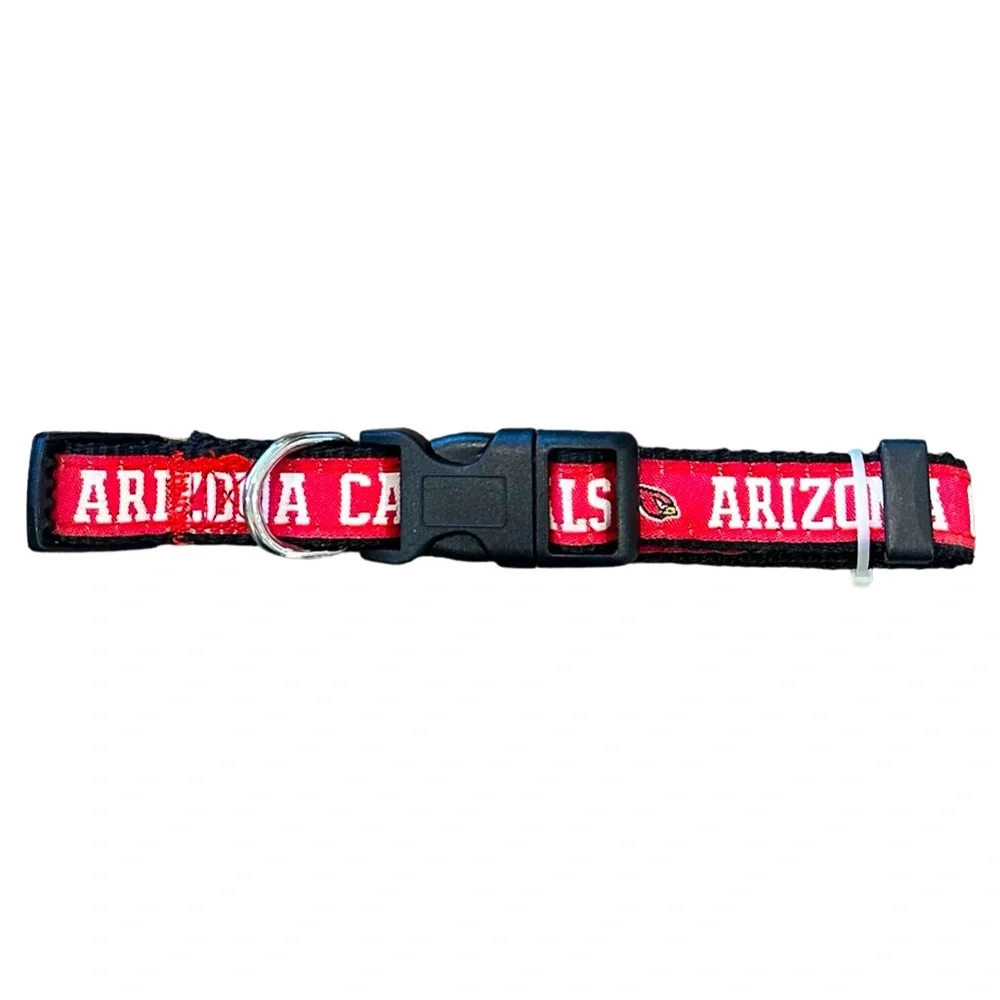 NEW Arizona Cardinals NFL Football Woven Adjustable Pet Collar Small 8”-12” Dog